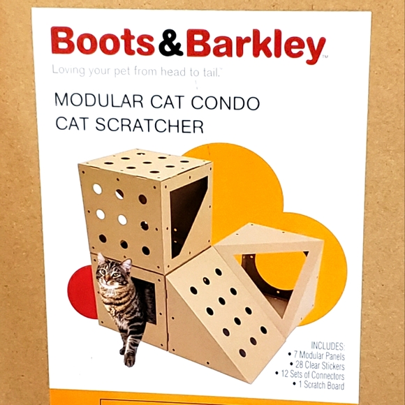 Boots & Barkley Cat New Modular Cat Condo Bed Scratcher Boots